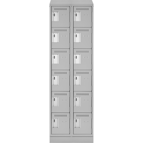 Petit casier Clean-Line, 6 niveaux, Bloc de 2, 15" x 72" x 15", Acier Rock Safety Industrial Ltd