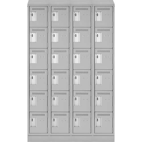 Clean-Line Lockerette, 6 -tier, Bank of 4, 15" x 72" x 15", Steel Rock Safety Industrial Ltd
