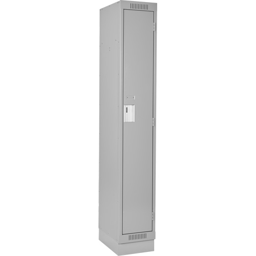 Casiers Clean Line, 12" x 18" x 76", Acier, Gris, Rivet (assembl&eacute;) Rock Safety Industrial Ltd