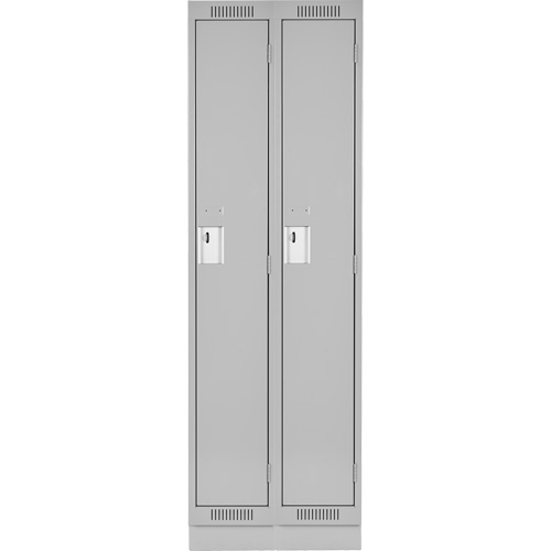 Clean Line Lockers, Bank of 2, 24" x 18" x 76", Steel, Grey, Rivet (Assembled) Rock Safety Industrial Ltd