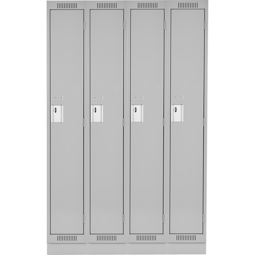 Casiers Clean Line, Bloc de 4, 60" x 18" x 76", Acier, Gris, Rivet (assembl&eacute;) Rock Safety Industrial Ltd