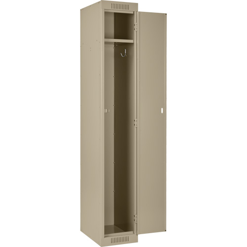Casiers Clean Line, Bloc de 4, 60" x 18" x 78", Acier, Beige, Rivet (assembl&eacute;) Rock Safety Industrial Ltd