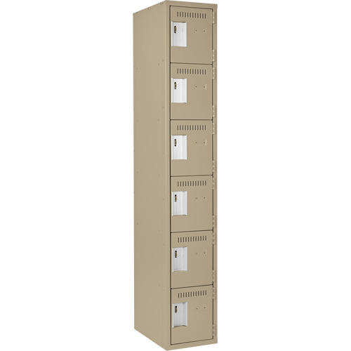 Petit casier Clean-Line, 6 niveaux, 18" x 72" x 18", Acier Rock Safety Industrial Ltd