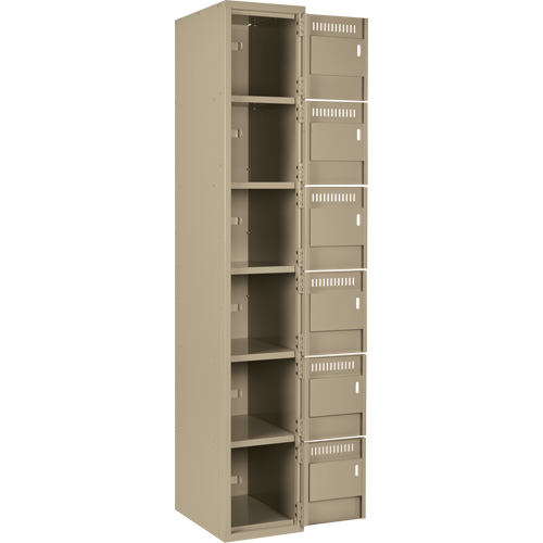 Petit casier Clean-Line, 6 niveaux, 18" x 72" x 18", Acier Rock Safety Industrial Ltd