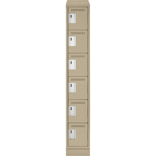 Petit casier Clean-Line, 6 niveaux, 18" x 72" x 15", Acier Rock Safety Industrial Ltd