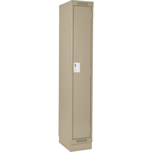 Casiers Clean Line, 12" x 18" x 76", Acier, Beige, Rivet (assembl&eacute;) Rock Safety Industrial Ltd