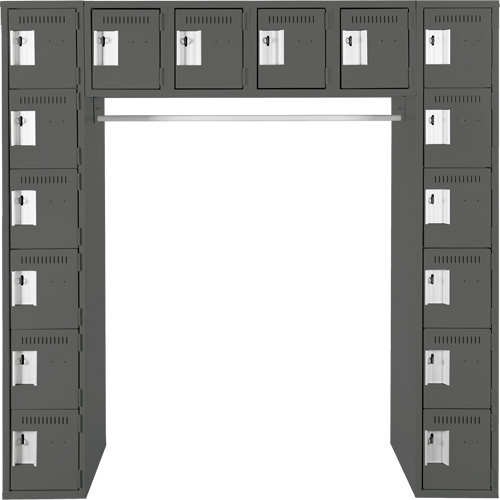 Arche de casiers &eacute;conomiques assembl&eacute;s Clean Line, 16 niveaux, 18" x 72" x 12", Acier Rock Safety Industrial Ltd