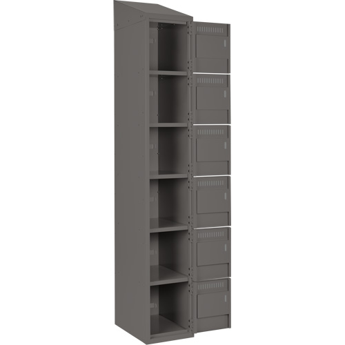 Petit casier Clean-Line, 6 niveaux, 18" x 72" x 18", Acier Rock Safety Industrial Ltd