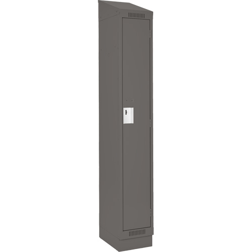Clean Line Lockers, 12" x 18" x 82", Steel, Charcoal, Rivet (Assembled) Rock Safety Industrial Ltd