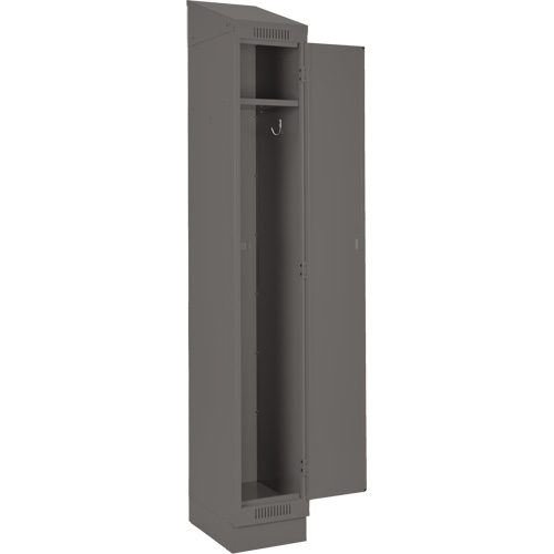 Clean Line Lockers, 12" x 18" x 82", Steel, Charcoal, Rivet (Assembled) Rock Safety Industrial Ltd