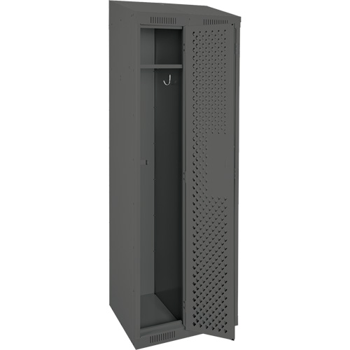 Casiers Clean Line, Bloc de 2, 24" x 15" x 78", Acier, Charbon, Rivet (assembl&eacute;), Perfor&eacute; Rock Safety Industrial Ltd