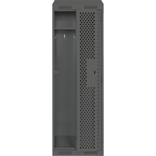 Casiers Clean Line, Bloc de 2, 24" x 15" x 78", Acier, Charbon, Rivet (assembl&eacute;), Perfor&eacute; Rock Safety Industrial Ltd