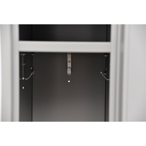 Lockers, 2 -tier, 12" x 18" x 72", Steel, Grey, Rivet (Assembled) Rock Safety Industrial Ltd