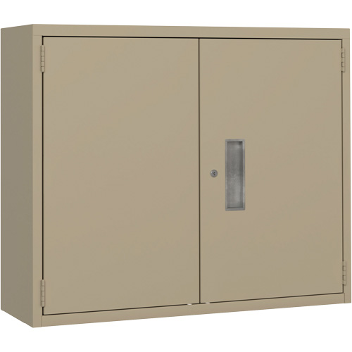 Armoire murale, Acier, 2 Tablettes, 30" h x 36" la x 12" P, Beige Rock Safety Industrial Ltd