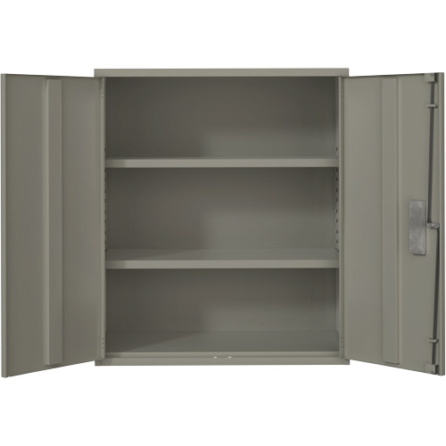 Lo-Boy Storage Cabinet, Steel, 2 Shelves, 40" H x 36" W x 18" D, Grey Rock Safety Industrial Ltd