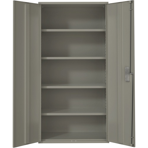Hi-Boy Storage Cabinet, Steel, 4 Shelves, 72" H x 36" W x 18" D, Grey Rock Safety Industrial Ltd