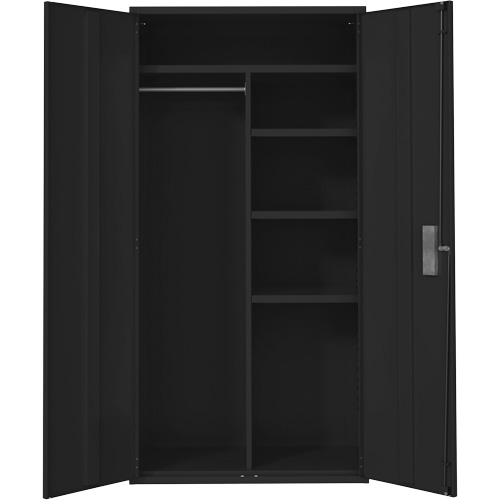 Armoire de rangements combin&eacute;s, Acier, 6 Tablettes, 72" h x 36" la x 18" P, Noir Rock Safety Industrial Ltd