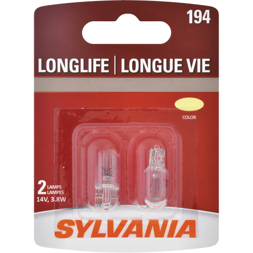 194 Mini-ampoule automobile &agrave; longue dur&eacute;e de vie, Incandescente, 3,8 W, Blanc cass&eacute; Rock Safety Industrial Ltd
