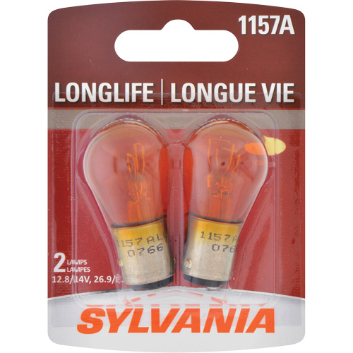Mini ampoule &agrave; longue dur&eacute;e de vie 1157A, Incandescente, 26,9 W/8,3 W, Ambr&eacute;e Rock Safety Industrial Ltd