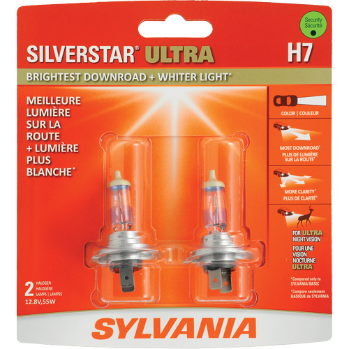 H7 SilverStar&reg; Ultra Headlight Bulb, Halogen, 56 W, Off White Rock Safety Industrial Ltd