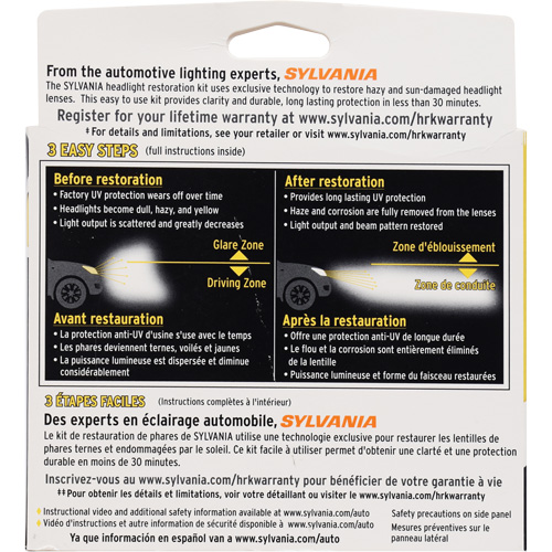 Trousse de restauration pour feu avant Rock Safety Industrial Ltd