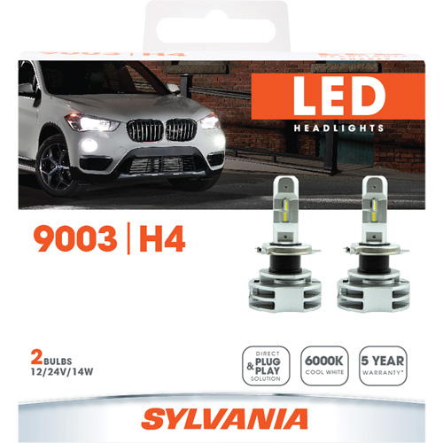 9003 Ampoule pour feu avant, DEL, 12 W/14 W/24 W, Blanc Rock Safety Industrial Ltd