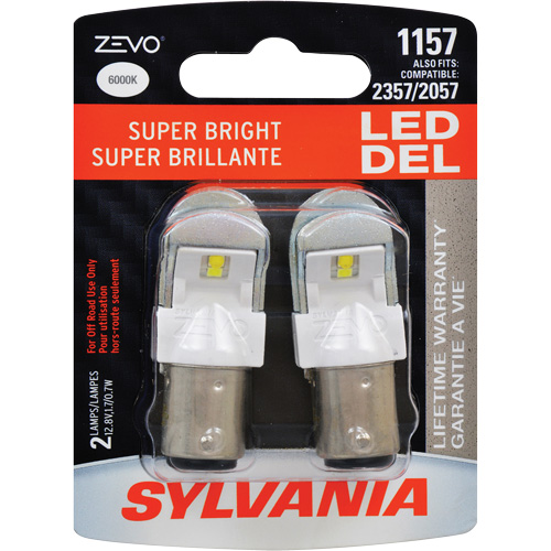 1157 Mini-ampoule automobile Zevo, DEL, 1,7 W, Blanc Rock Safety Industrial Ltd
