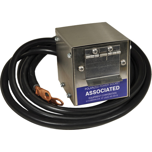 Boîte de douille polaris&eacute;e en acier inoxydable &agrave; brancher pour mod&egrave;le 6139, 4 AWG, C&acirc;ble 5' Rock Safety Industrial Ltd