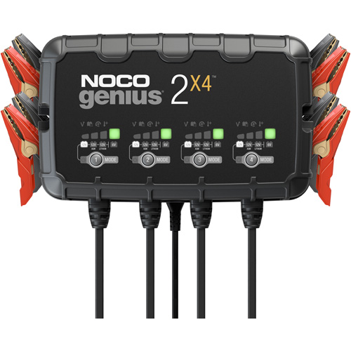 Chargeur de batterie 4 sorties de 8 A Genius 2X4 Rock Safety Industrial Ltd