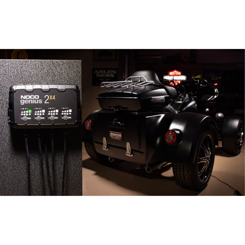 Chargeur de batterie 4 sorties de 8 A Genius 2X4 Rock Safety Industrial Ltd