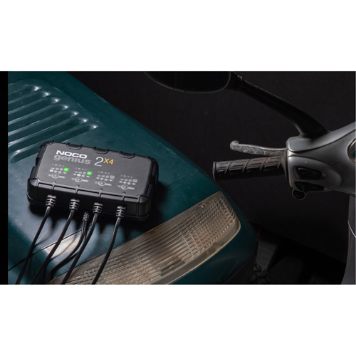 Chargeur de batterie 4 sorties de 8 A Genius 2X4 Rock Safety Industrial Ltd