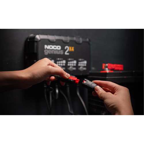 Chargeur de batterie 4 sorties de 8 A Genius 2X4 Rock Safety Industrial Ltd