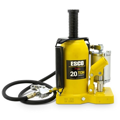 Pro Series Bottle Jack, 20 Ton(s), Air Hydraulic, 20" Raised Height Rock Safety Industrial Ltd