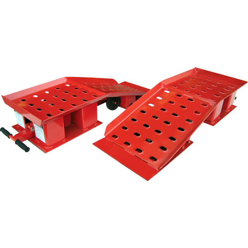 Pair of Wide Truck Ramps, 20000 lbs. Capacity, 50-1/2" L, 18-3/8" W, 9-1/4" H Rock Safety Industrial Ltd