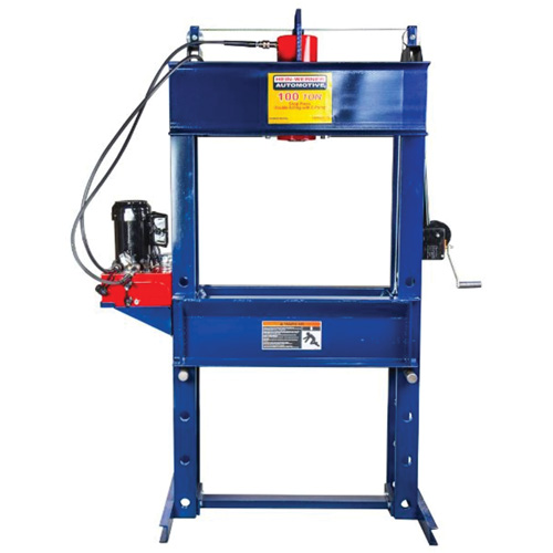 Double Acting Shop Press with Electric Pump, 100 tons Capacity Rock Safety Industrial Ltd
