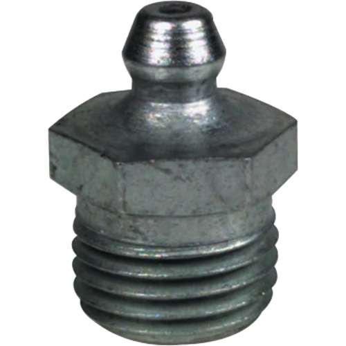 Raccord de graissage droit tr&egrave;s court, Acier, Filetage de 0,25 NPT Rock Safety Industrial Ltd
