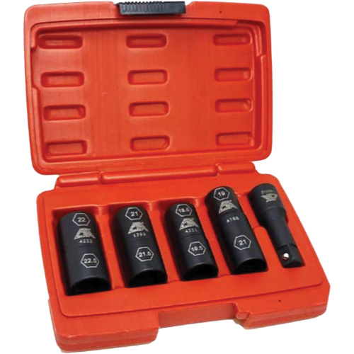 Flip Socket Kit, 5 Pieces, 1/2" Drive Size Rock Safety Industrial Ltd