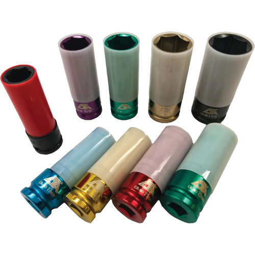 Thin Wall Master Impact Socket Set, 9 Pieces, 1/2" Drive Size Rock Safety Industrial Ltd