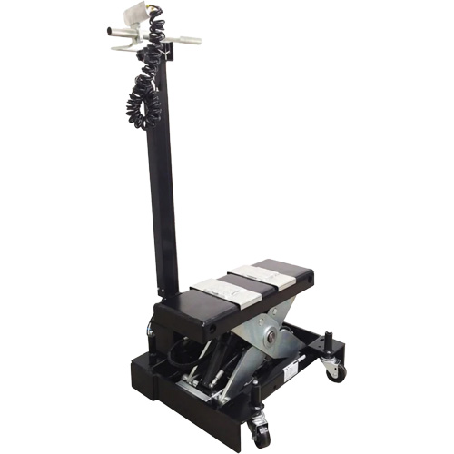 Low Profile Floor Service Jack, 12 Ton(s) Capacity, 7-1/2" Lowered, 15" Raised, Air Hydraulic Rock Safety Industrial Ltd
