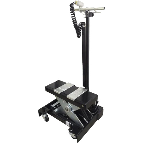 Low Profile Floor Service Jack, 12 Ton(s) Capacity, 7-1/2" Lowered, 15" Raised, Air Hydraulic Rock Safety Industrial Ltd