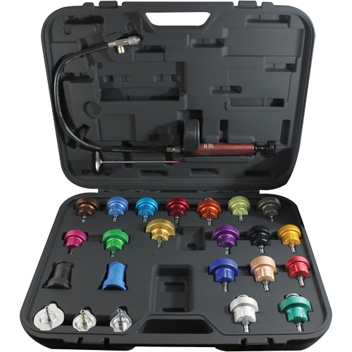 25-Piece Master Cooling System Pressure Test Kit Rock Safety Industrial Ltd