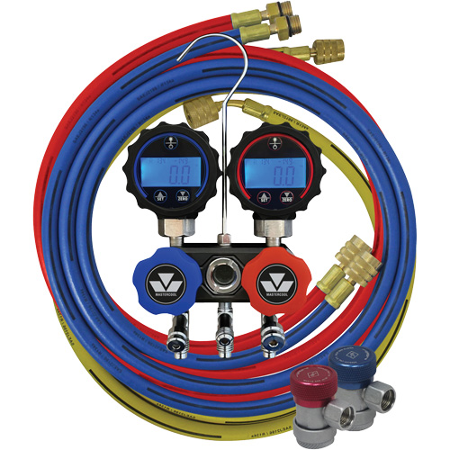 Jeu de manom&egrave;tres manifold compact Mini-Fold – S&eacute;rie noire Rock Safety Industrial Ltd