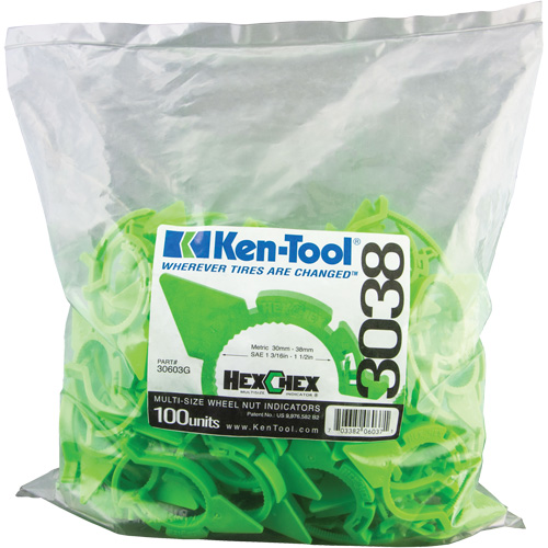 Indicateur d'&eacute;crous de tailles multiples desserr&eacute;s HexChex Rock Safety Industrial Ltd