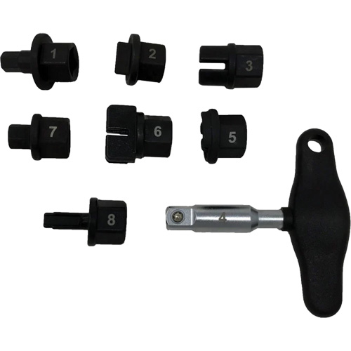 Trousse d'outils pour bouchons de vidange dhuile 8 morceaux Rock Safety Industrial Ltd