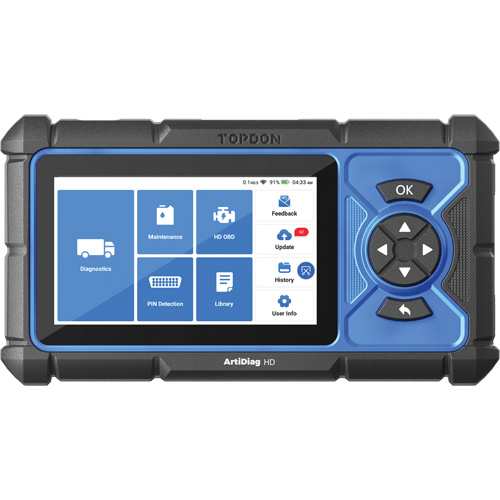 Outil de diagnostic robuste 5" ArtiDiag HD avec fonctions d'entretien Rock Safety Industrial Ltd