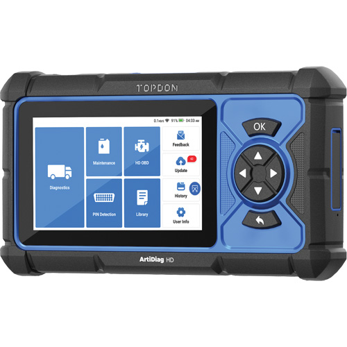 Outil de diagnostic robuste 5" ArtiDiag HD avec fonctions d'entretien Rock Safety Industrial Ltd