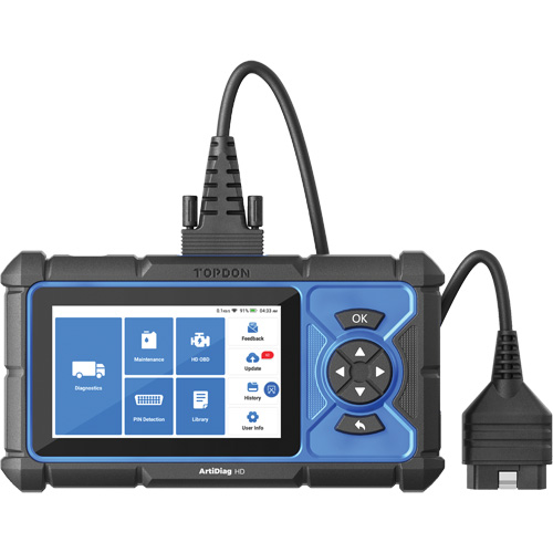 Outil de diagnostic robuste 5" ArtiDiag HD avec fonctions d'entretien Rock Safety Industrial Ltd