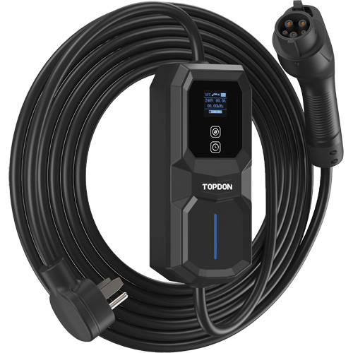 Fiche NEMA 6-50 portable PulseQ AC, 32 A, Niveau 2 CA, Connecteur Type 1 (SAE J1772) Rock Safety Industrial Ltd