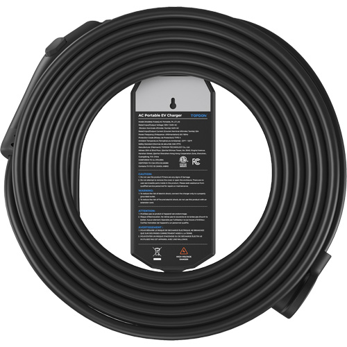 Fiche NEMA 6-50 portable PulseQ AC, 32 A, Niveau 2 CA, Connecteur Type 1 (SAE J1772) Rock Safety Industrial Ltd