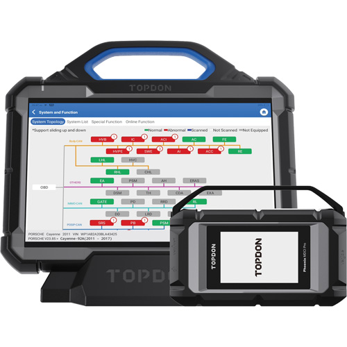 Outil de diagnostic de niveau OE Phoenix Max Basic de 13,3", station daccueil et programmation infonuagique Rock Safety Industrial Ltd